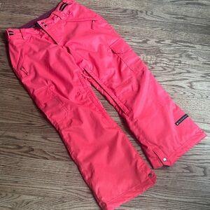 Ride Snowboard Pants Coral Pink Ski Size Small EUC